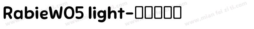 RabieW05 light字体转换